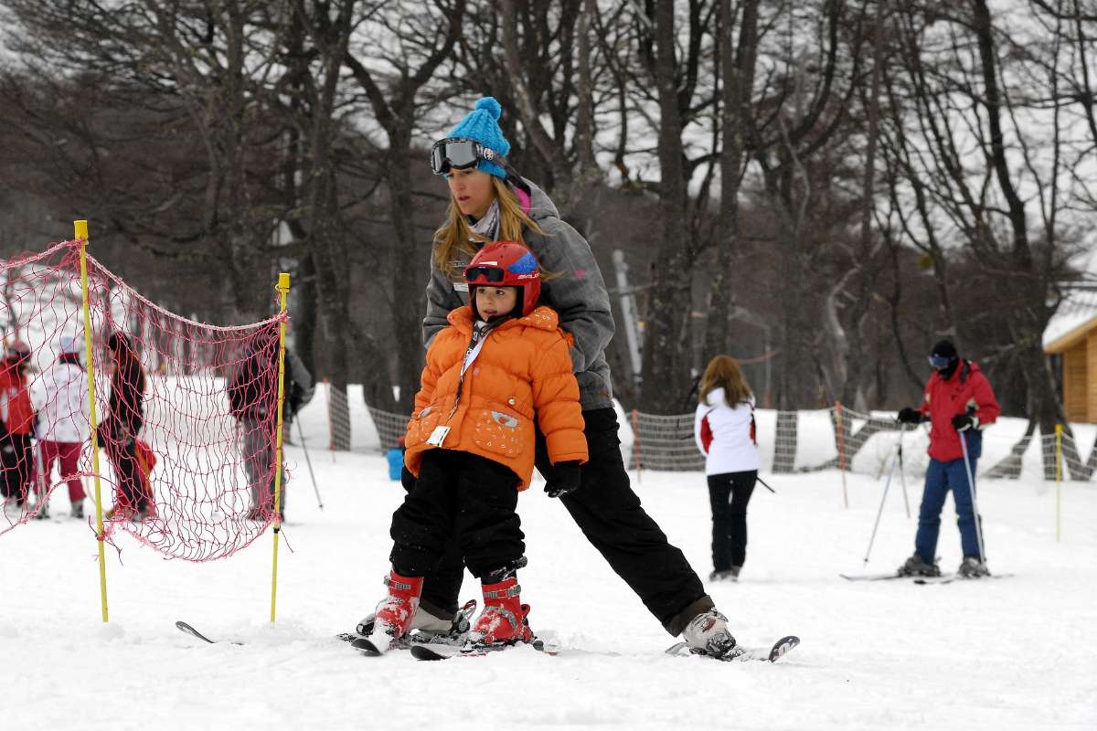 actividades con niños en la nieve
