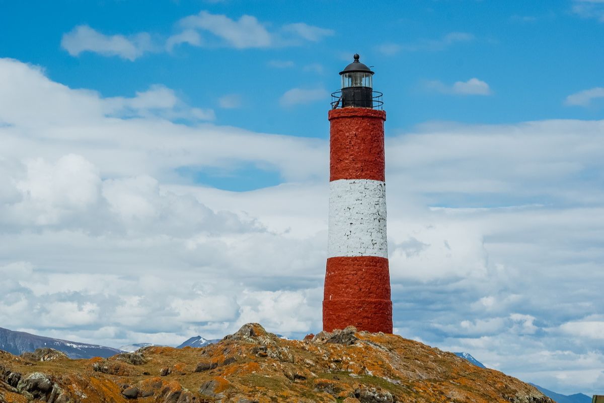 Lighthouse in Beagle Channel Navigation